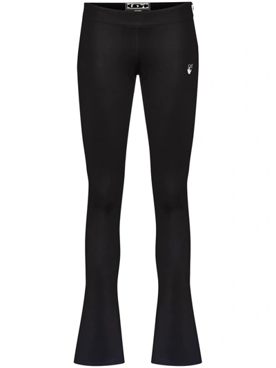 Shop Off-white Athleisure Flared Leggings In Black