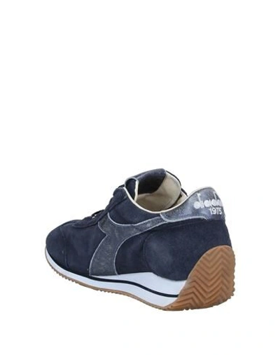 Shop Diadora Heritage Woman Sneakers Bright Blue Size 6.5 Soft Leather, Textile Fibers