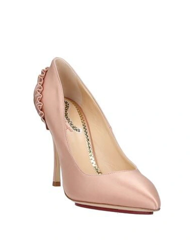 Shop Charlotte Olympia Pumps In Pale Pink