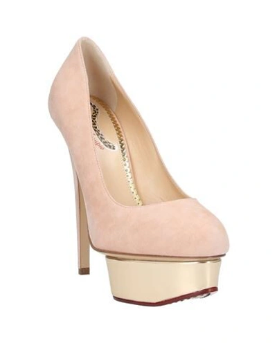 Shop Charlotte Olympia Pumps In Light Pink