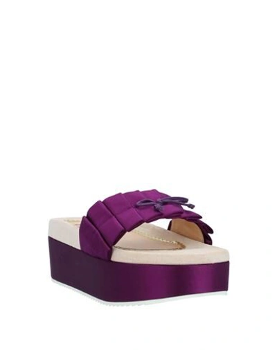 Shop Charlotte Olympia Sandals In Purple