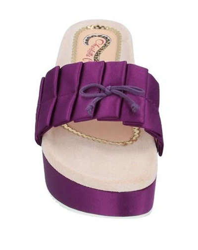 Shop Charlotte Olympia Sandals In Purple