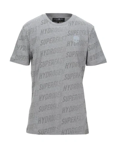 Shop Hydrogen Man T-shirt Grey Size S Cotton