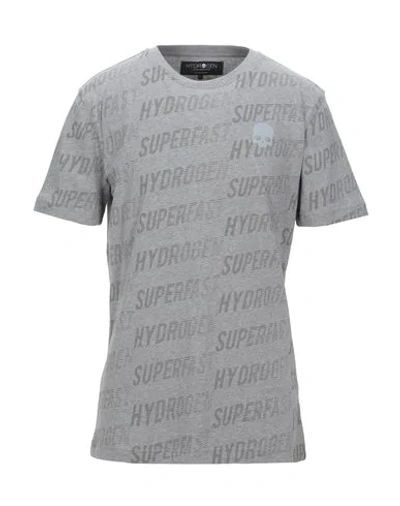 Shop Hydrogen Man T-shirt Grey Size M Cotton