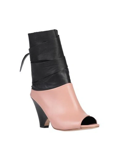 Shop Alessandro Dell'acqua Ankle Boots In Blush