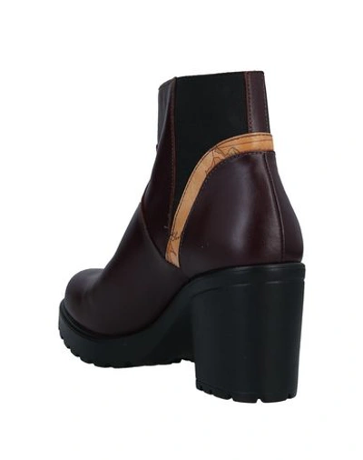 Shop Alviero Martini 1a Classe Ankle Boot In Deep Purple