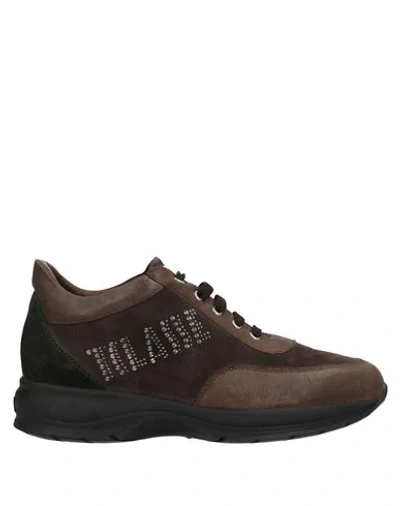 Shop Alviero Martini 1a Classe Sneakers In Dark Brown