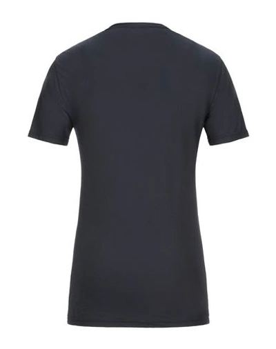 Shop Grey Daniele Alessandrini T-shirts In Dark Blue