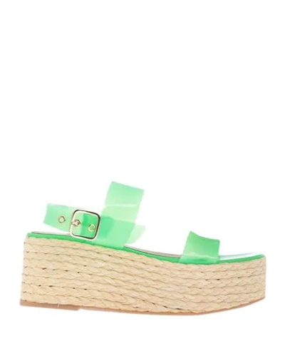 Shop Ras Woman Sandals Light Green Size 8 Pvc - Polyvinyl Chloride