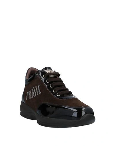 Shop Alviero Martini 1a Classe Sneakers In Dark Brown