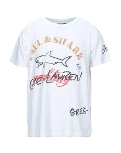 Shop Paul & Shark Man T-shirt White Size Xs Cotton