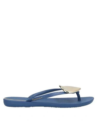 Shop Ipanema Flip Flops In Slate Blue