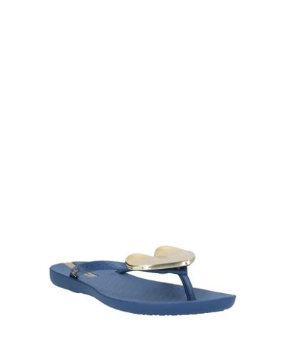 Shop Ipanema Flip Flops In Slate Blue