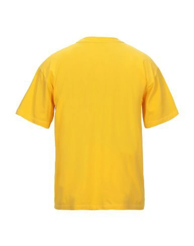 Shop Aries T-shirts In Yellow