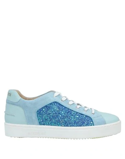 Shop A.testoni Sneakers In Sky Blue