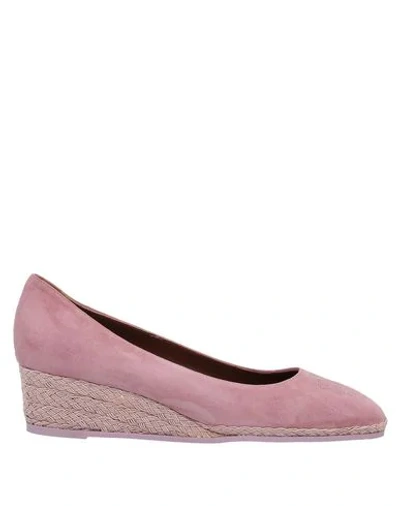 Shop A.testoni Espadrilles In Pastel Pink