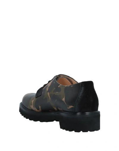 Shop A.testoni Lace-up Shoes In Military Green