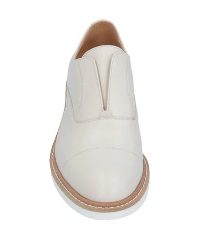 Shop A.testoni Loafers In Ivory