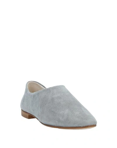 Shop A.testoni Loafers In Light Grey