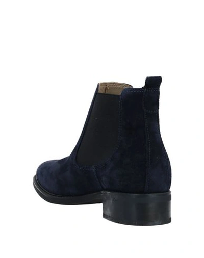 Shop A.testoni Ankle Boots In Dark Blue
