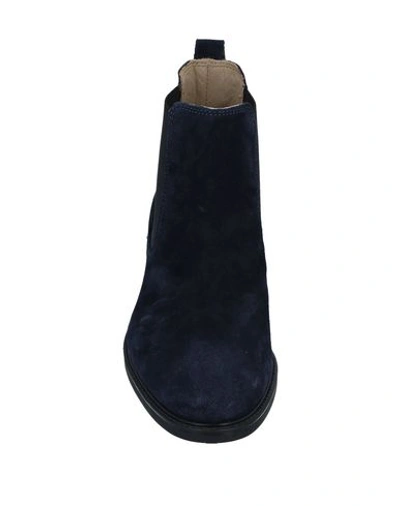Shop A.testoni Ankle Boots In Dark Blue