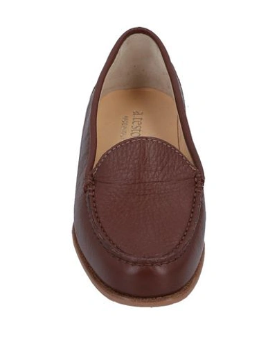 Shop A.testoni Loafers In Cocoa