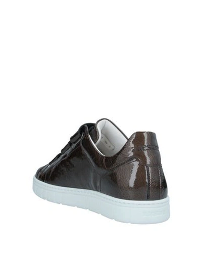 Shop A.testoni Sneakers In Dark Brown