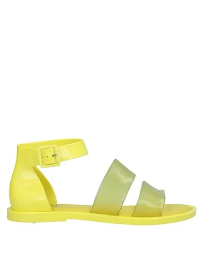 Shop Melissa Sandals In Yellow