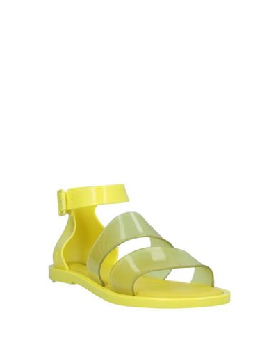 Shop Melissa Sandals In Yellow