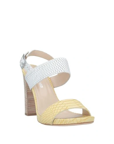 Shop Alberto Gozzi Sandals In Light Yellow