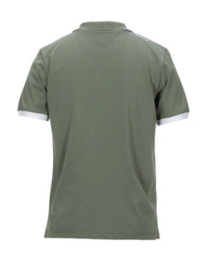Shop Invicta Man Polo Shirt Military Green Size S Cotton