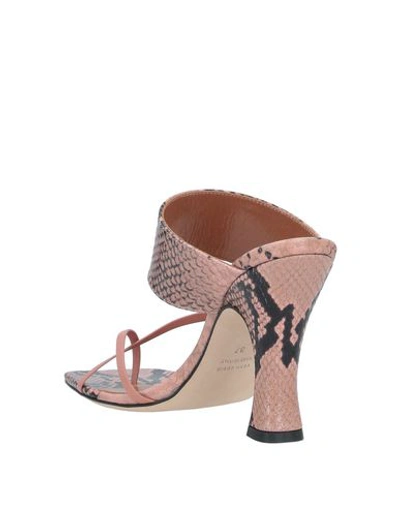 Paris Texas Toe Strap Sandals In Blush