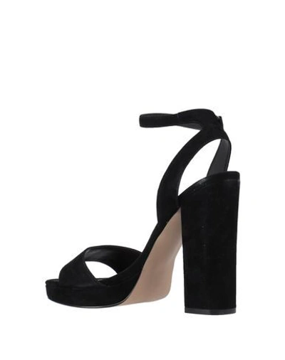 Shop Steve Madden Woman Sandals Black Size 10 Soft Leather
