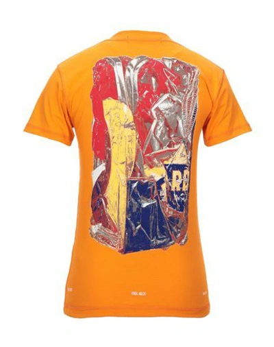 Shop United Standard Man T-shirt Orange Size Xl Cotton