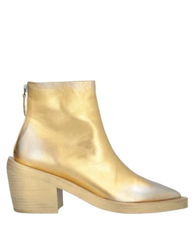 Shop Marsèll Ankle Boots In Gold