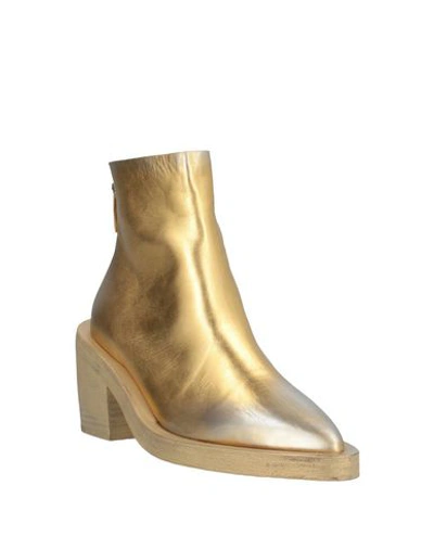 Shop Marsèll Ankle Boots In Gold