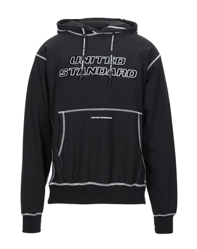 Shop United Standard Man Sweatshirt Black Size S Cotton, Polyester