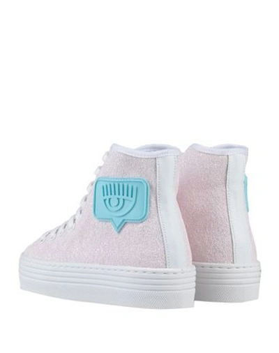 Shop Chiara Ferragni Woman Sneakers Light Pink Size 11 Textile Fibers
