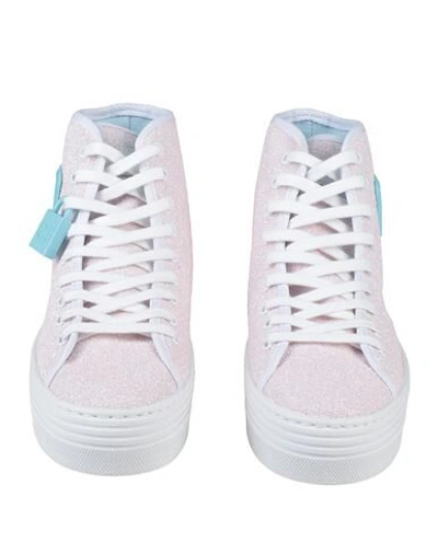 Shop Chiara Ferragni Woman Sneakers Light Pink Size 11 Textile Fibers