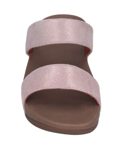 Shop Fitflop Woman Sandals Pink Size 6 Soft Leather
