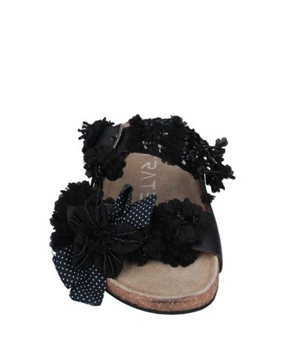 Shop Strategia Woman Sandals Black Size 8 Textile Fibers, Soft Leather