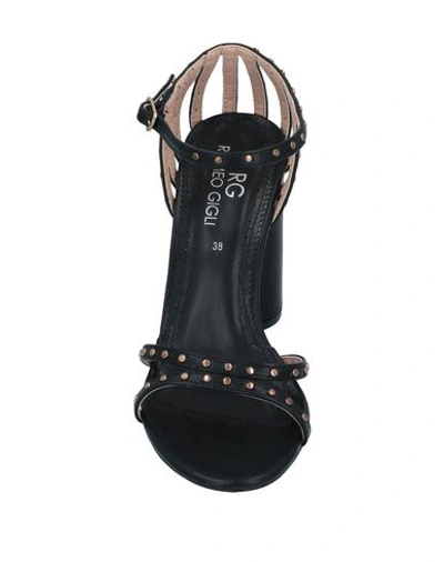 Shop Romeo Gigli Sandals In Black