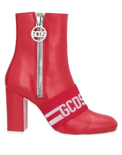 Shop Gcds Ankle Boots In Red