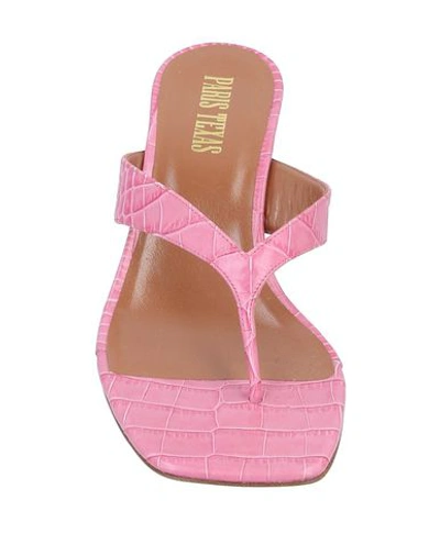 Shop Paris Texas Woman Toe Strap Sandals Pink Size 7 Soft Leather
