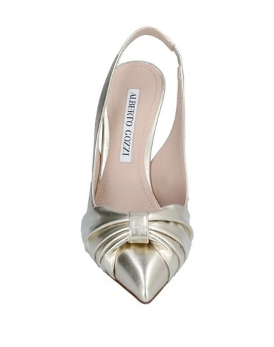 Shop Alberto Gozzi Pumps In Platinum