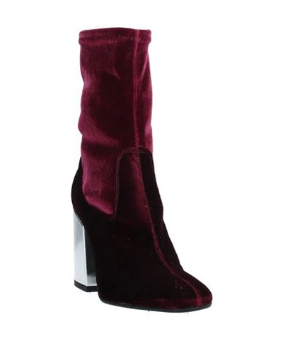 Shop Chantal Ankle Boots In Maroon