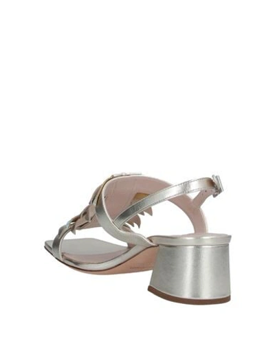 Shop Alberto Gozzi Sandals In Platinum