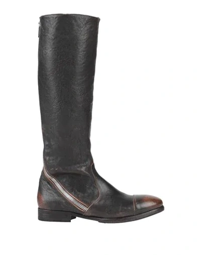 Shop Alberto Guardiani Boots In Dark Brown