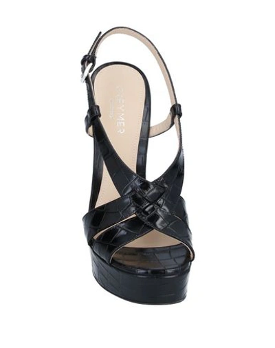 Shop Greymer Grey Mer Woman Sandals Black Size 9 Soft Leather
