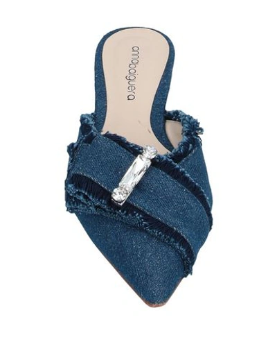 Shop Anna Baiguera Mules And Clogs In Blue